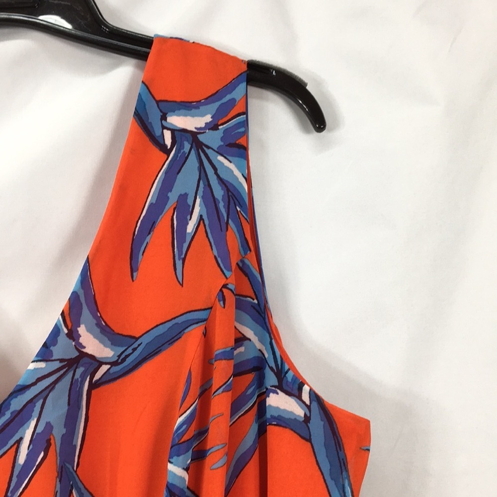 Luxology Coral Blue Tropical Floral Sleeveless Maxi Dress Size 18 NEW With Tags - Picture 4 of 11